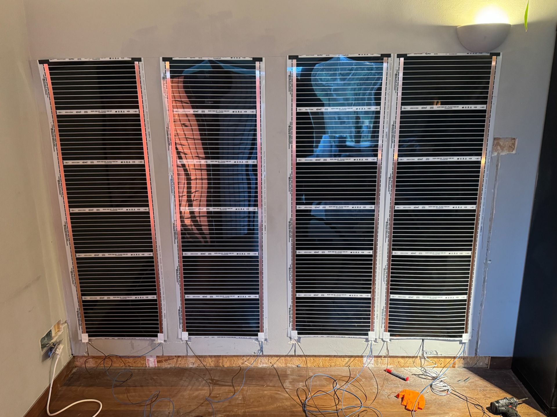 GLO Wall in place